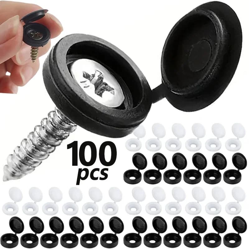 10/100pcs Screw Decorative Cover Cross Screw Nail Cap Folding Buckle for Car Furniture Decorative Nuts Cover Bolts 2028