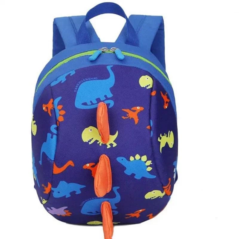 Borse da scuola per giocattoli per bambini per bambini Stampa di dinosauro dei cartoni animati Mini zaino in peluche Borsa da viaggio per bambini all'aperto Borsa per asilo per studenti