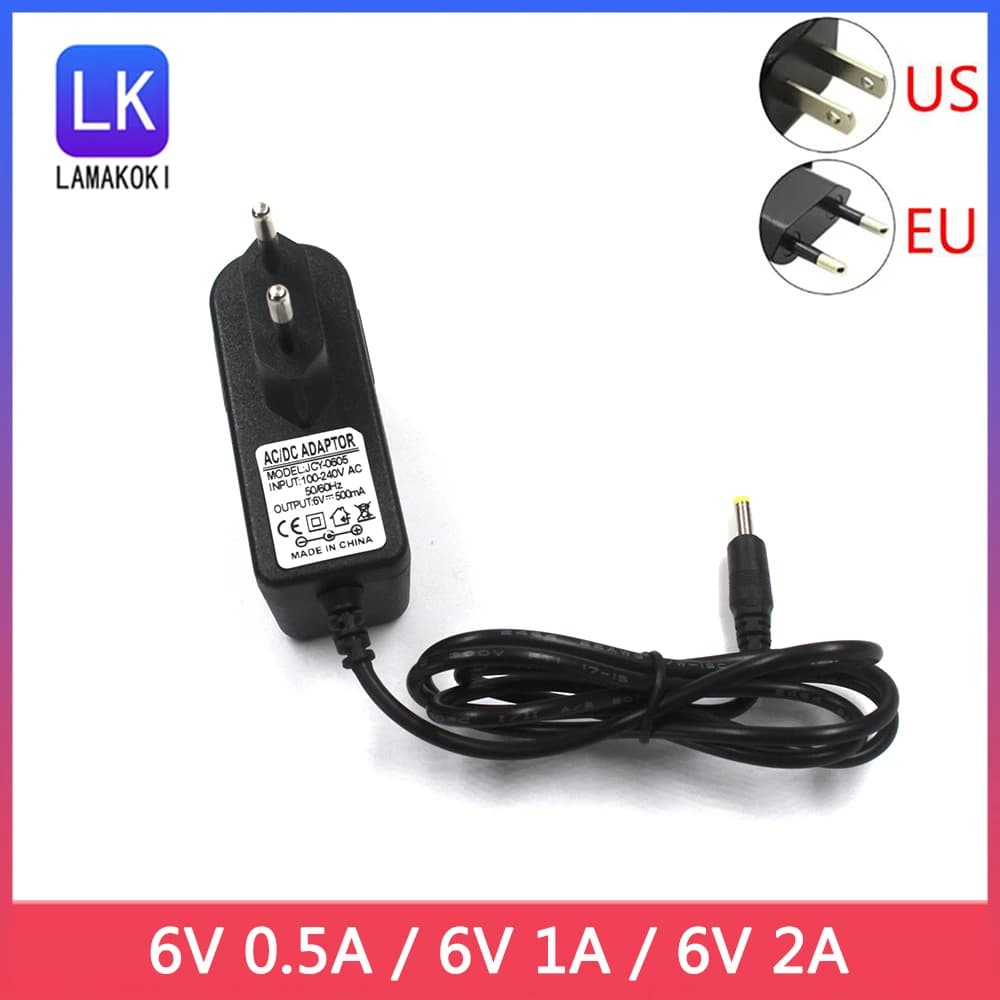 6V 0.5A 500MA 1A 2A AC DC Power Supply Adattatore di Caricabatteria Per OMRON I-C10 M4-I M2 M3 M5-I M7 M10 M6 M6W Monitor di Pressione Sanguigna