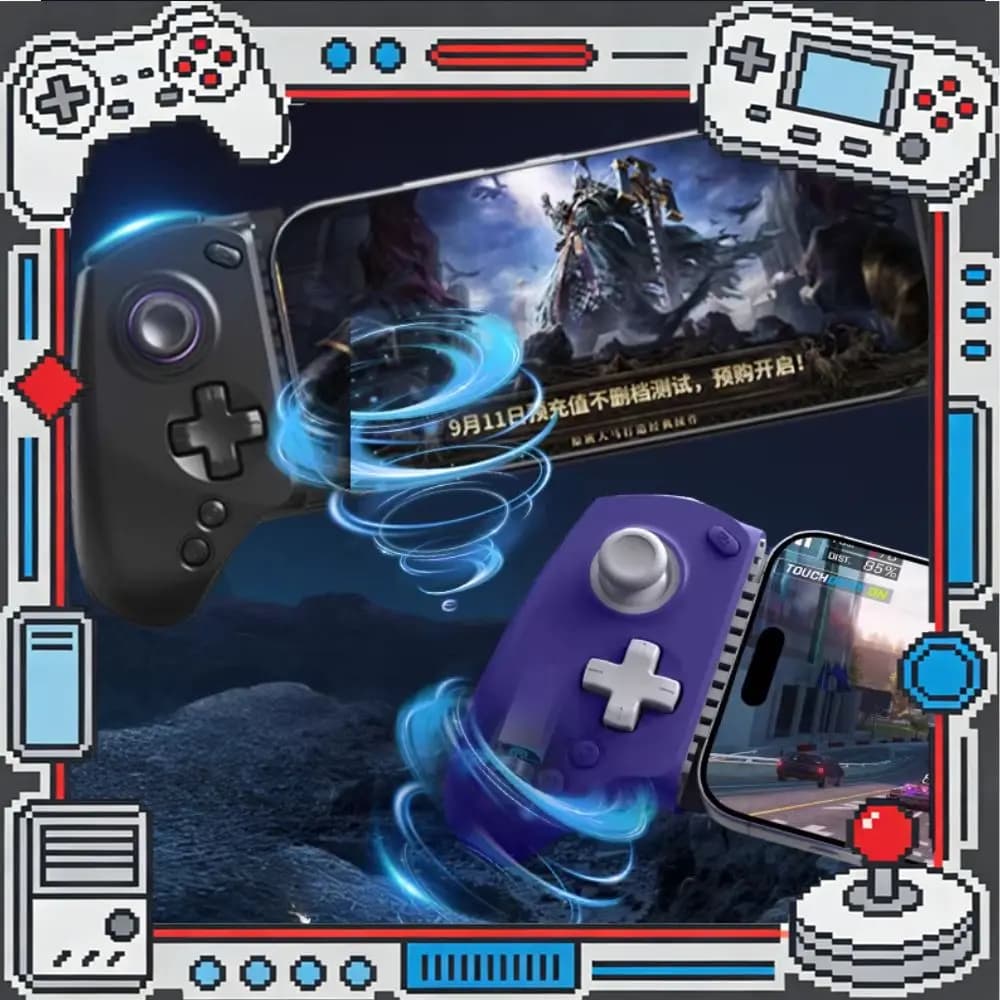 Nuovo Controller di Gioco Mobile Abxylute S8 Estensibile per Tablet, Tipo-C Bluetooth, Simulatore di Gioco Mobile, Accessorio per Cloud Gaming