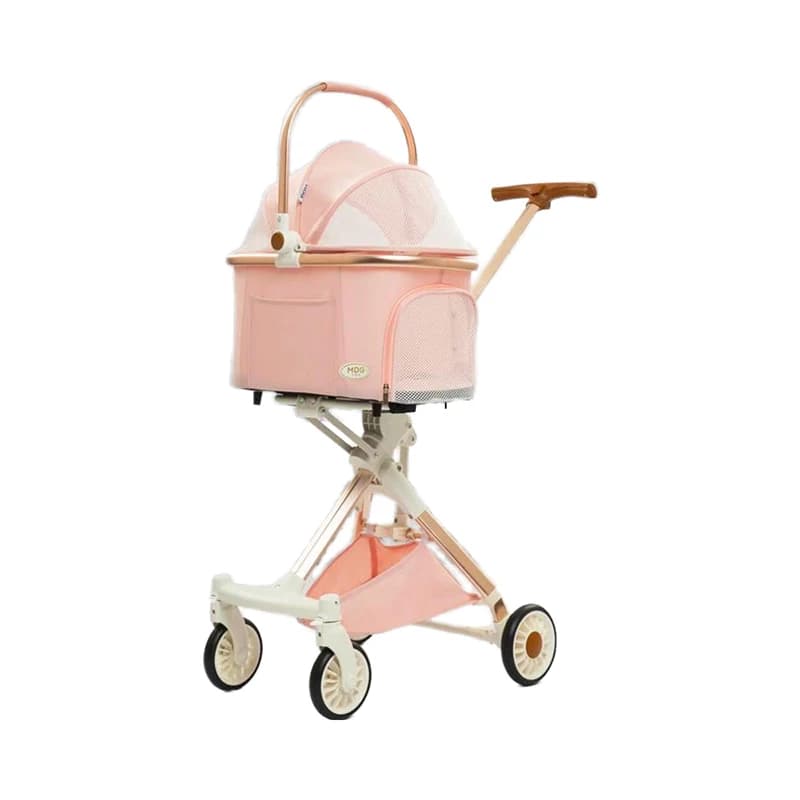 Carrelli per animali domestici da viaggio Borsa da viaggio pieghevole per passeggino per cani a 4 ruote Carrello per gatti Passeggino per cuccioli per animali domestici staccabile