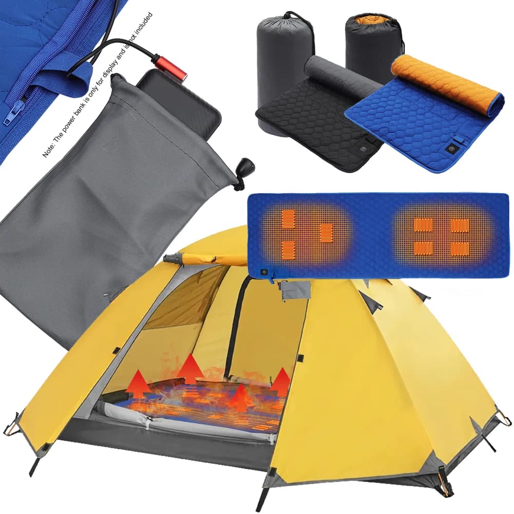 Electric camping plugs USB heater Mat Winter heater Mat Fur bag mattress for hiking