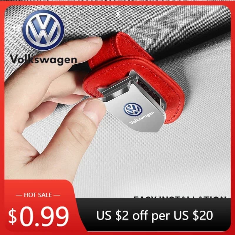 For VOLKSWAGEN VW New Jetta VW For Volkswagen Car Sunglasses Holder Clip Storage Clip Car Accessories For Volkswagen VW R Line G