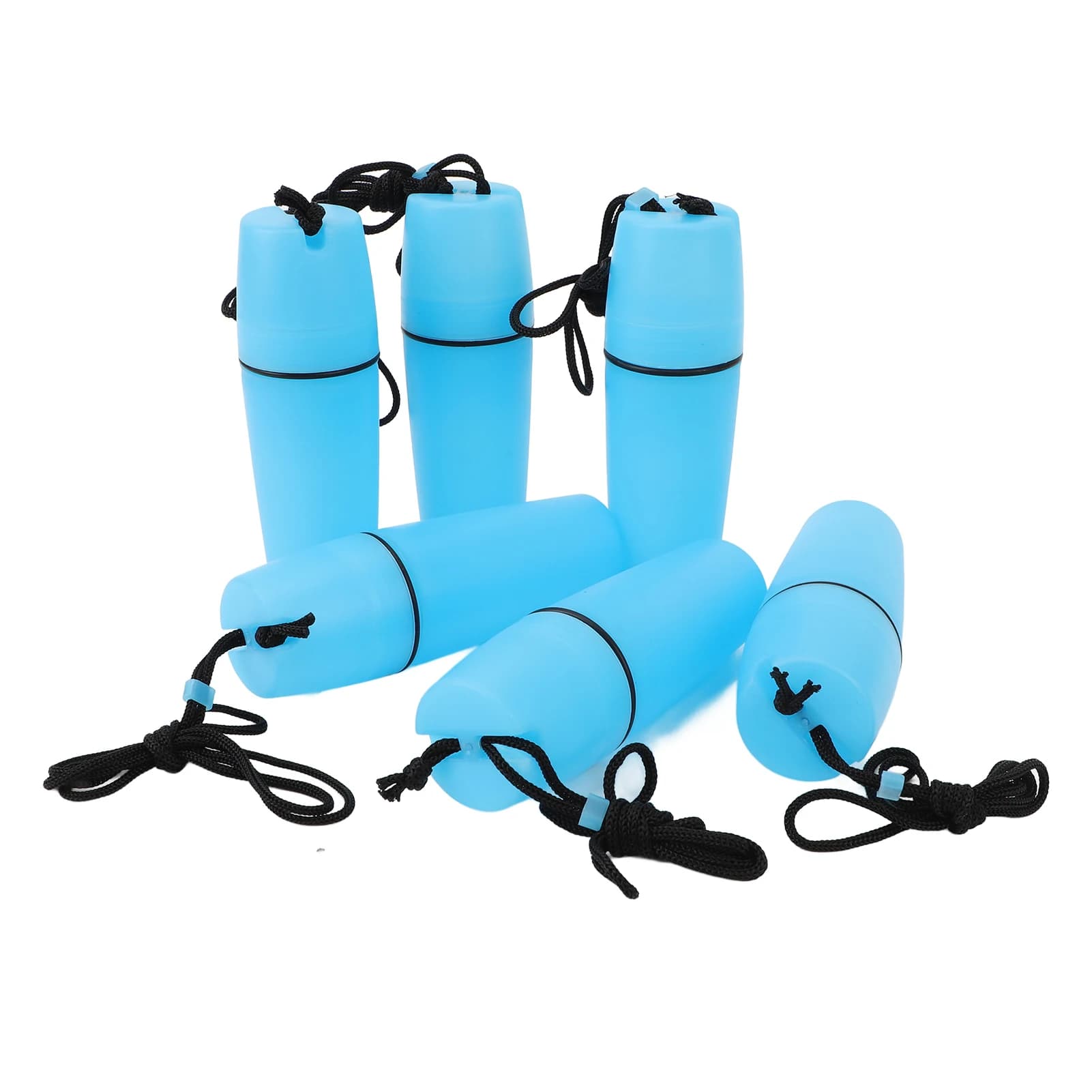 6 pezzi contenitore per kayak bottiglia ABS impermeabile portatile kayak bottiglia sigillata contenitore asciutto con gancio corda per surf kayak canottaggio