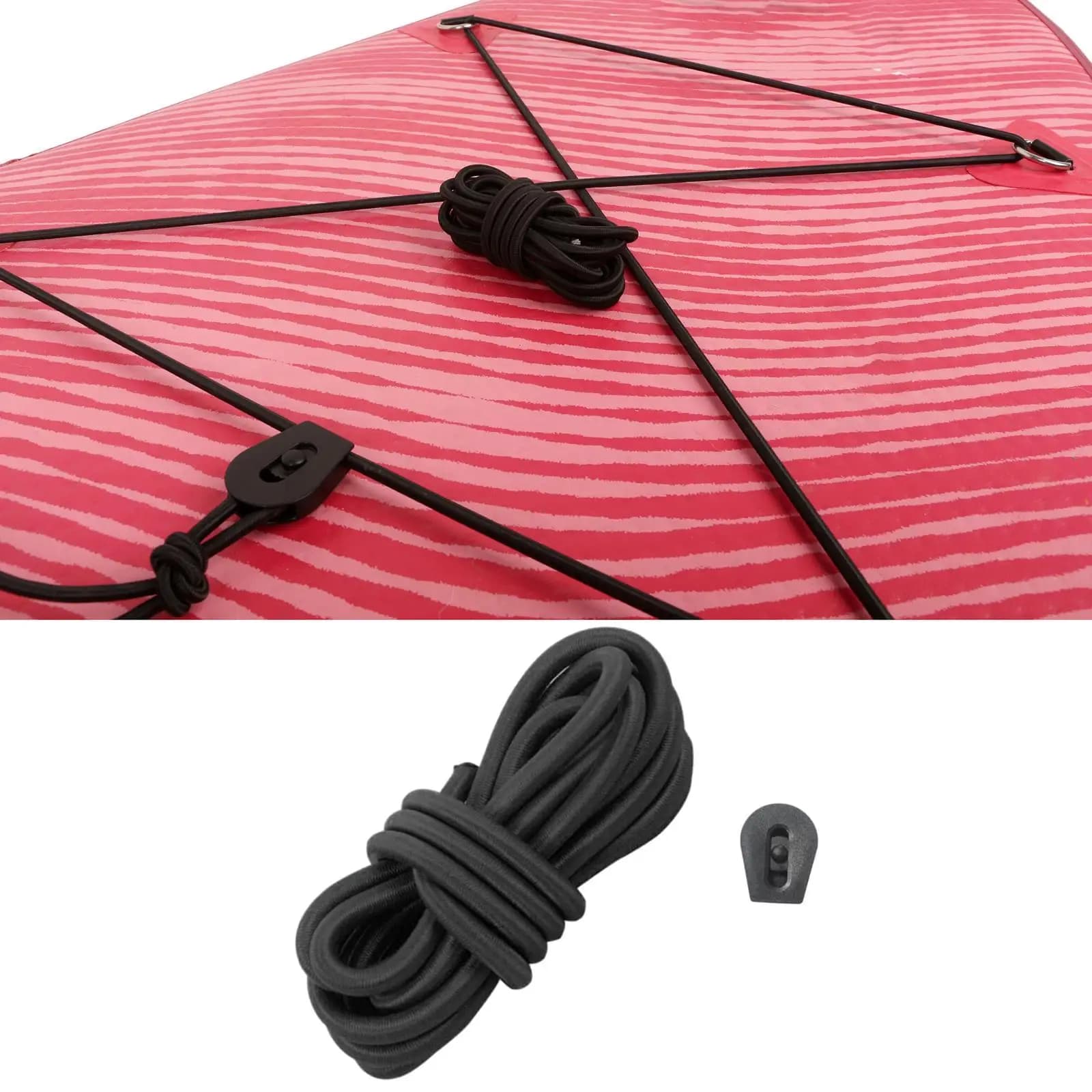 Marine Rope Elastic Bungee Cord Waterproof Boat Bag Tie for SUP Bow Bag and Deck Net