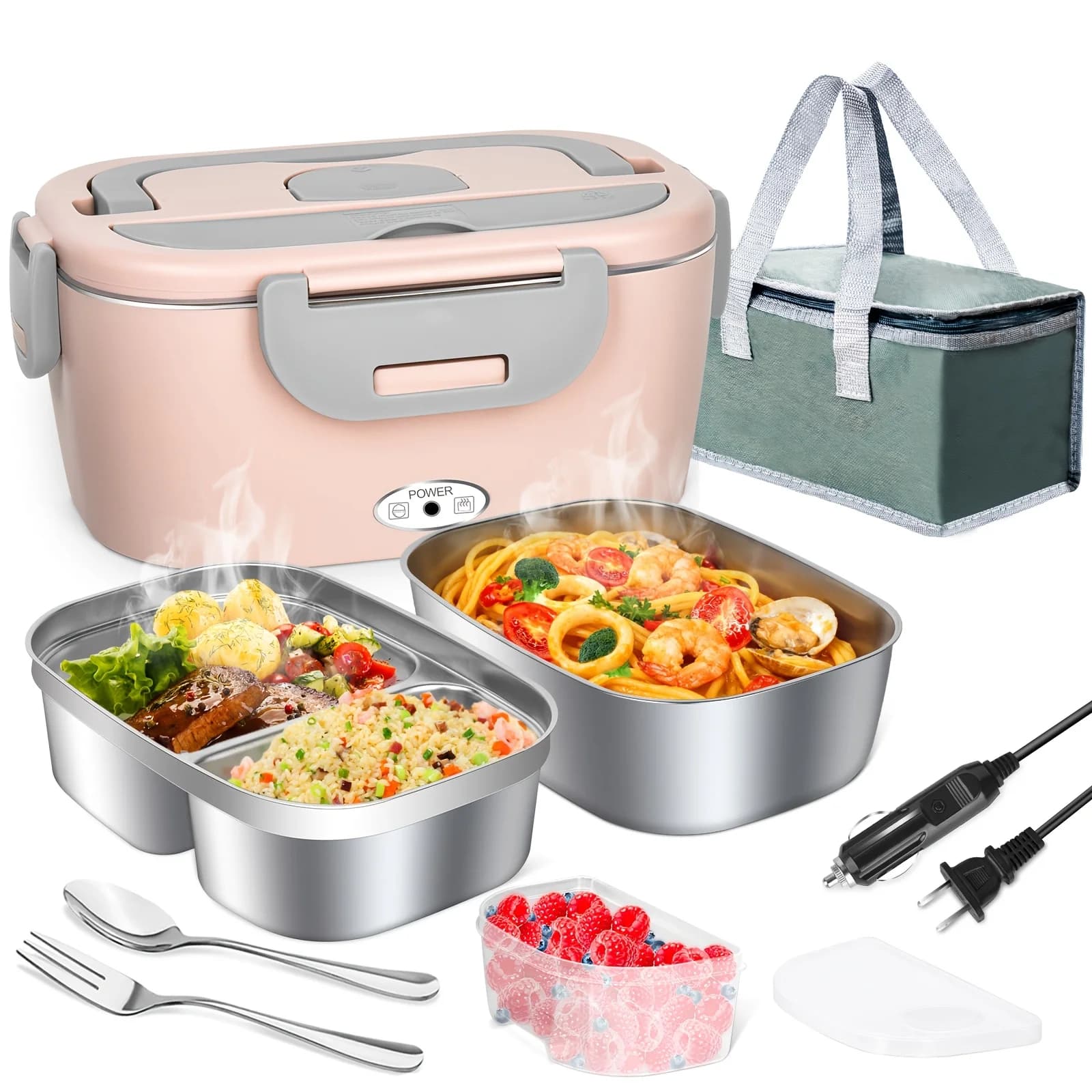 Scaldavivande per Adulti - Contenitore Termico Portatile per Riscaldamento Rapido, Box Termico da 1,5 Litri con Accessori Completi, Adatto per Ca