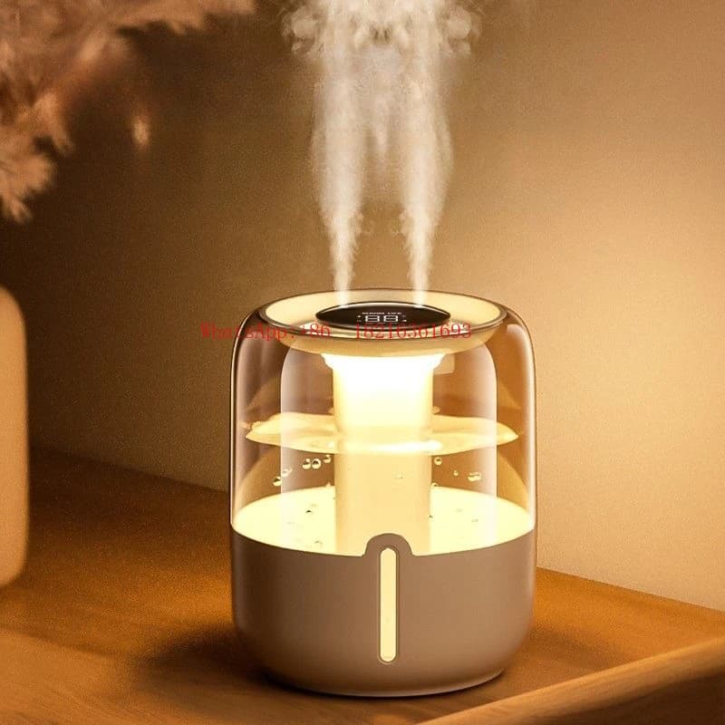 Umidificatore d'Aria di Lusso, Grande Volume di Nebbia, Silenzioso per Ufficio e Scrivania