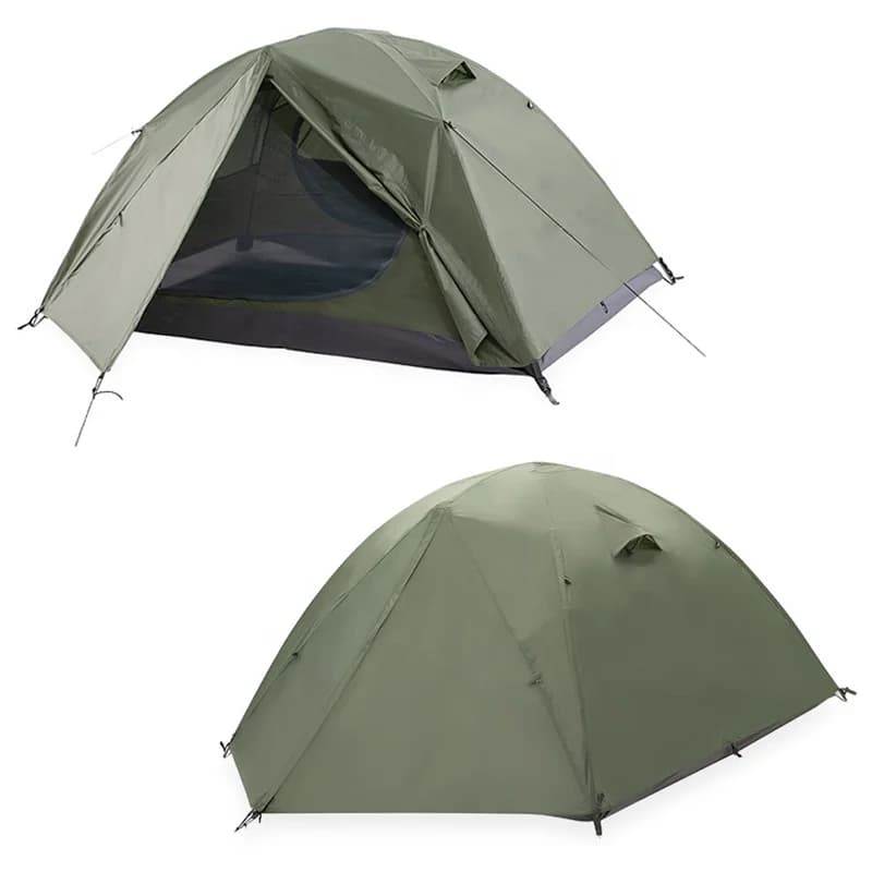 Ultralight Mountain Tent Double Layer Waterproof Tent Ultralight Backpacking Tent for Outdoor Camping