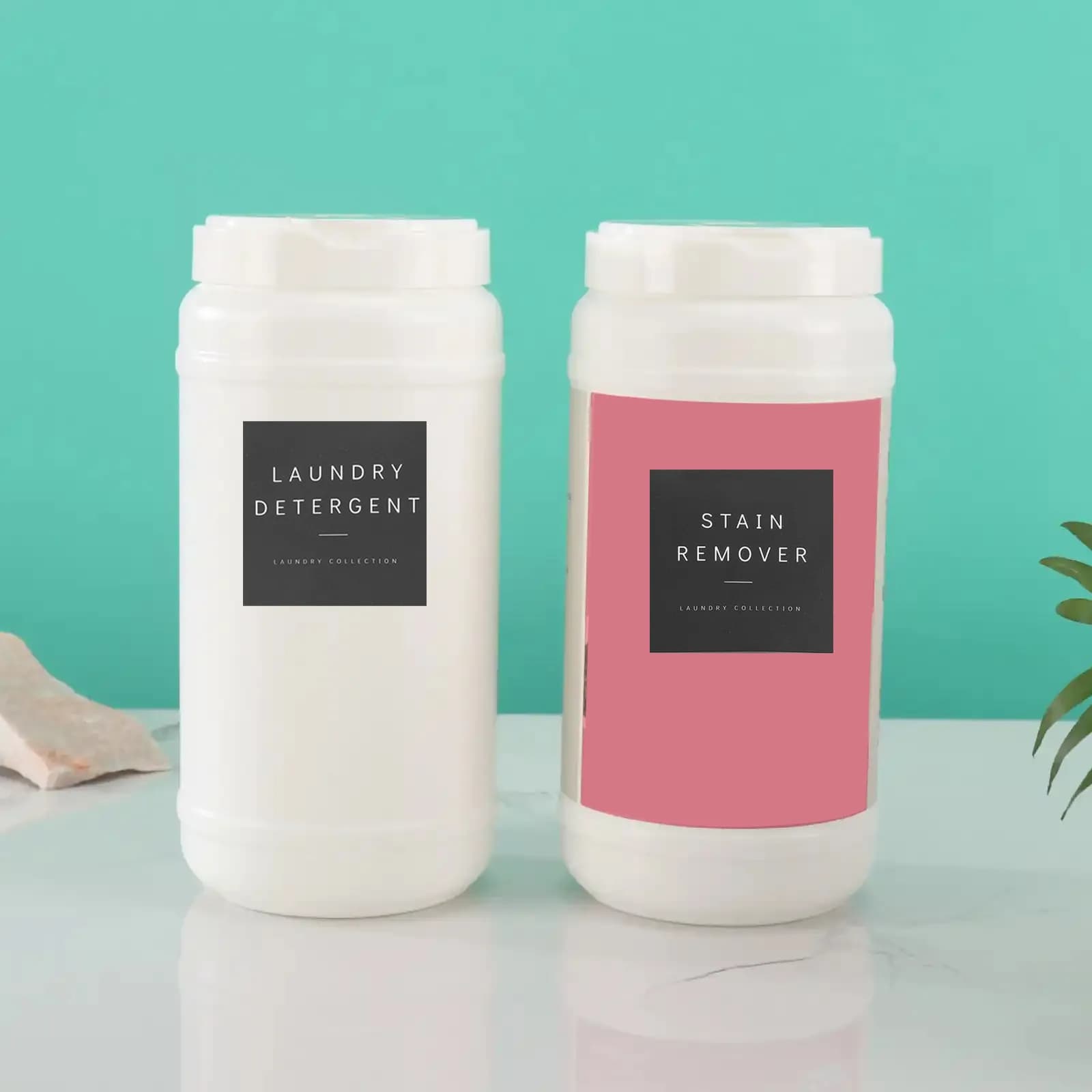 Set di Etichette Impermeabili per Bottiglie di Detersivo, Adesivi Minimalisti per Lavanderia, Organizzazione per Dispenser di Sapone