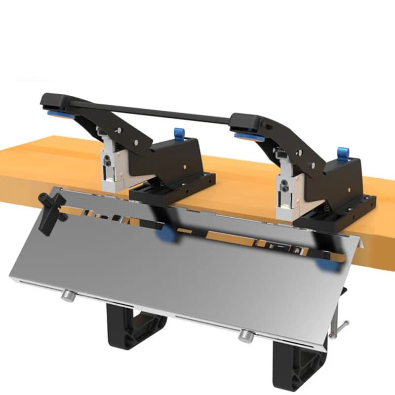 Cucitrice per Trivellazione, Rilegatrice a Doppia Testa A4 SH-04G, Cucitrice Manuale a Doppia Testa per Rilegatura a Sella.