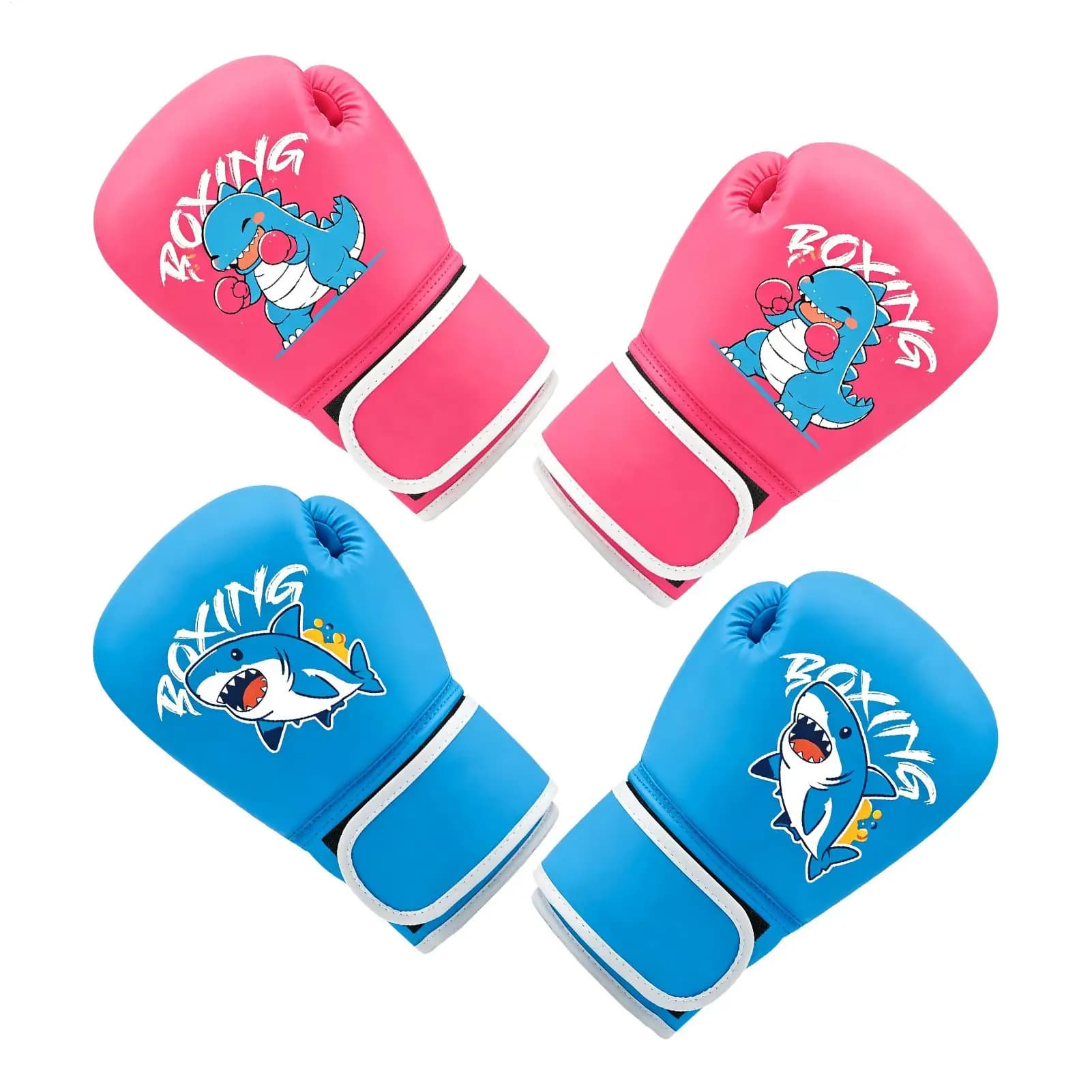 Kids Boxing Gloves PU Punching Training Mitten Boxing Mitts For Ages 7-12 Punching Bag Kickboxing Martial Art Karate Sports