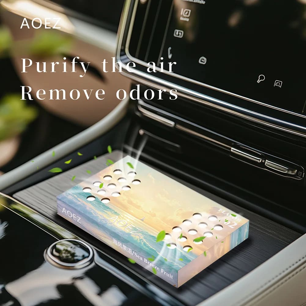 Balsamo solido per auto Purificazione dell'aria a lunga durata Rimozione degli odori Piante naturali Deodorante per interni auto