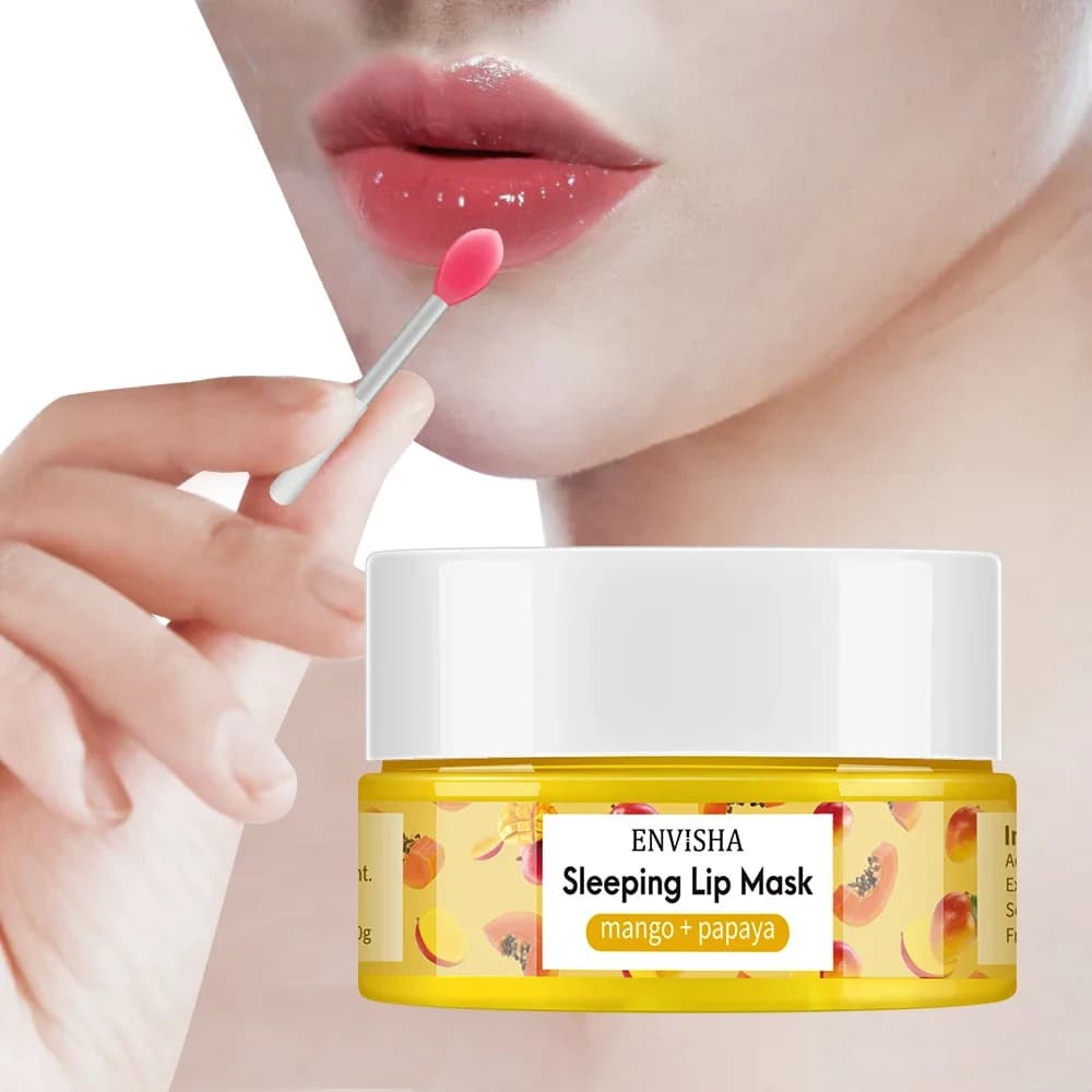Advisha Lip Mask Sleeping Maintenance Moisturizing Dissolving Lines Balm Nutrient Skin Care Beauty Exfoliating Health Anti Drying