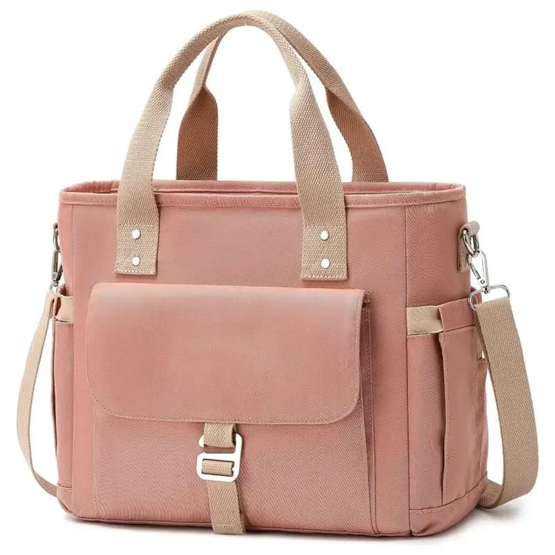 Borsa Termica per Pranzo, Lavoro, Picnic, con Ampia Apertura, Tracolla Staccabile, Tasca Laterale, Contenitore Portatile per Alimenti
