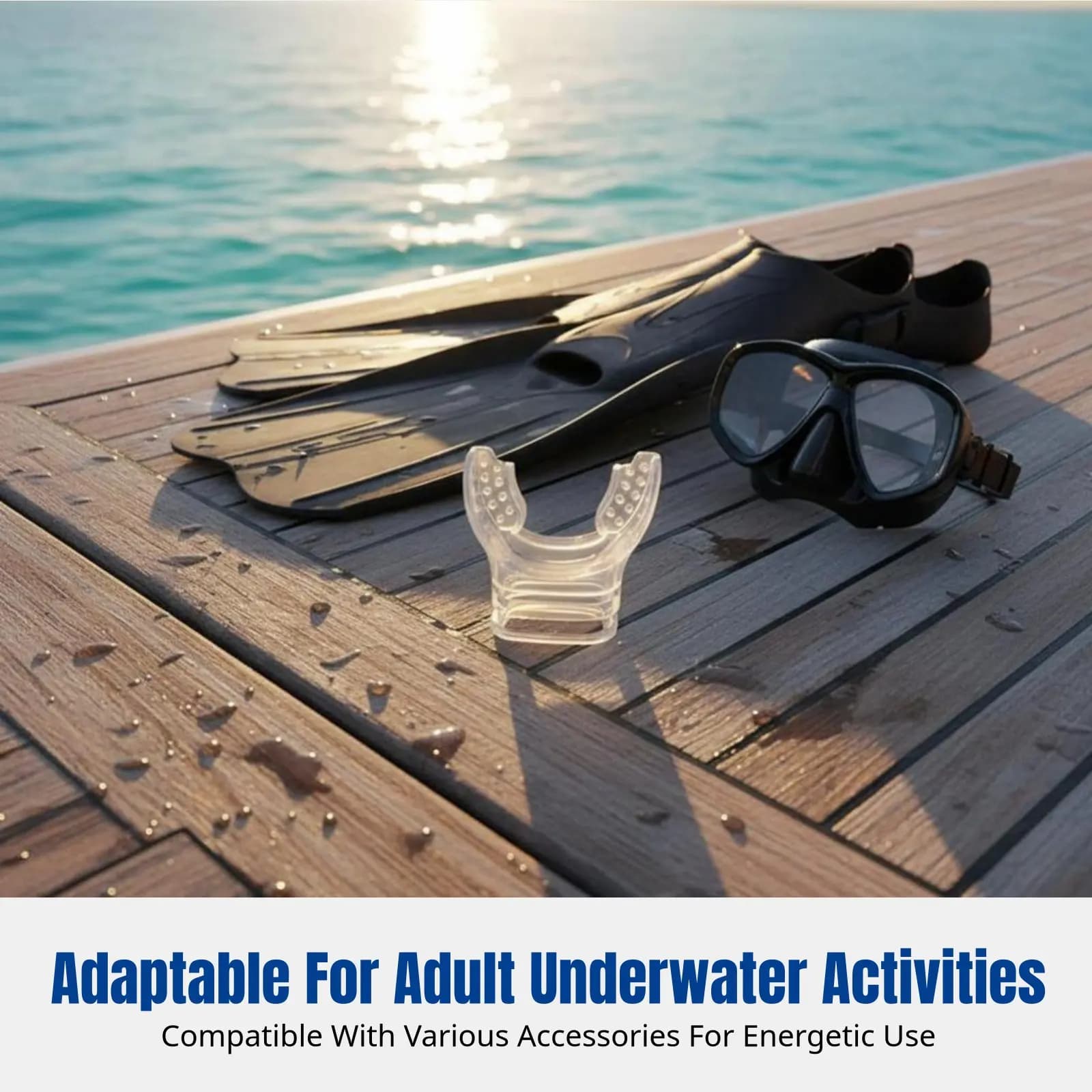 Boccaglio per Snorkel Completamente Asciutto, Accessorio in Silicone Alimentare, Silicone Liquido, Attrezzatura Subacquea, Uso per Adulti