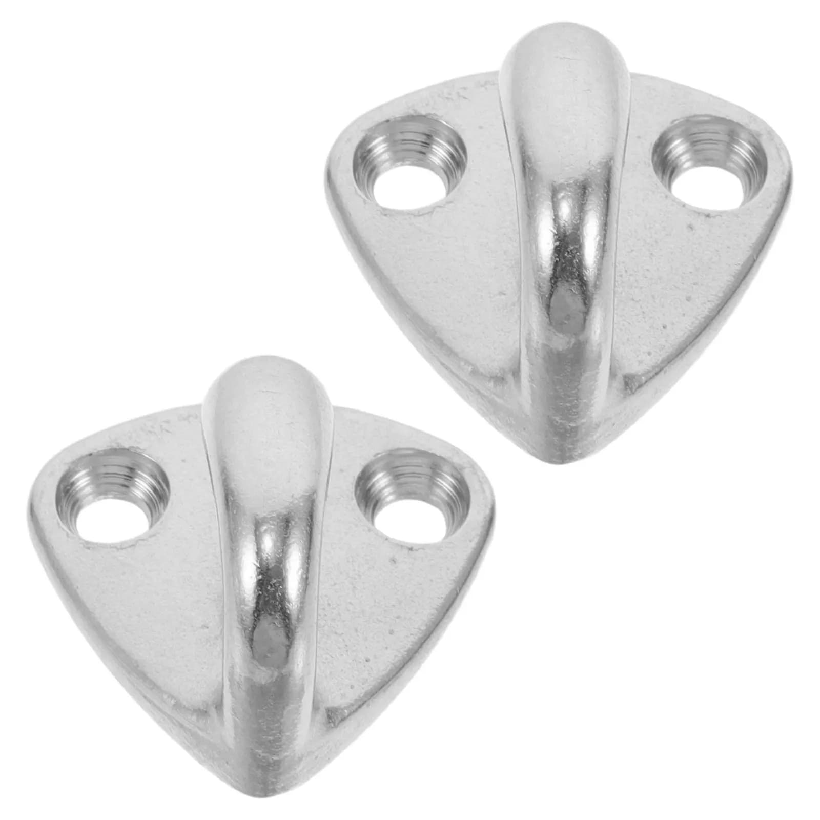 2Pcs Marine Stainless Steel Hooks Heavy Duty Boat Fending Pad Hook for Hat Coat Rope Storage Yacht Deck Space Saving Nautical
