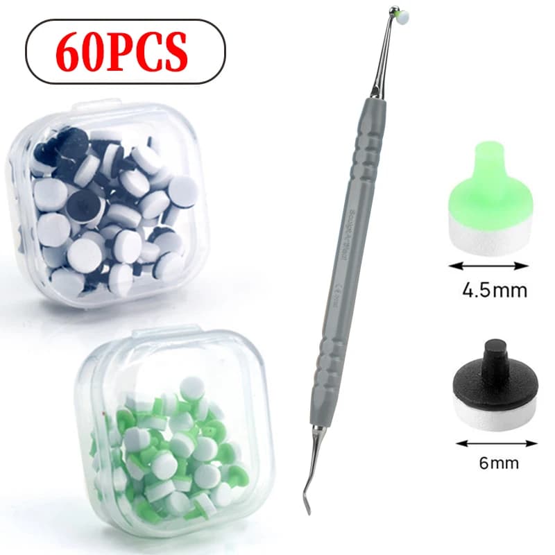 60 Pz / Box Dentale Resin Filling Printer Tool Veneer Snails Composite Snails Softened Tools Materials Tooth Whitening Tool