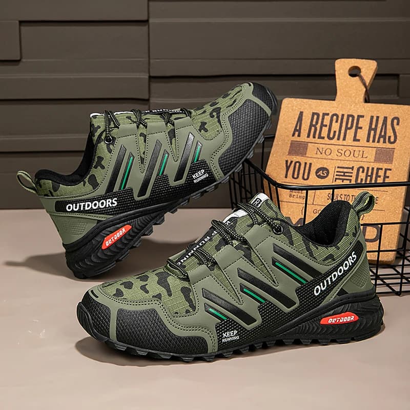 Scarpe da trekking impermeabili da uomo con lacci, scarpe outdoor da ciclismo, trail running, trekking, camminata, caccia, sneakers tattiche