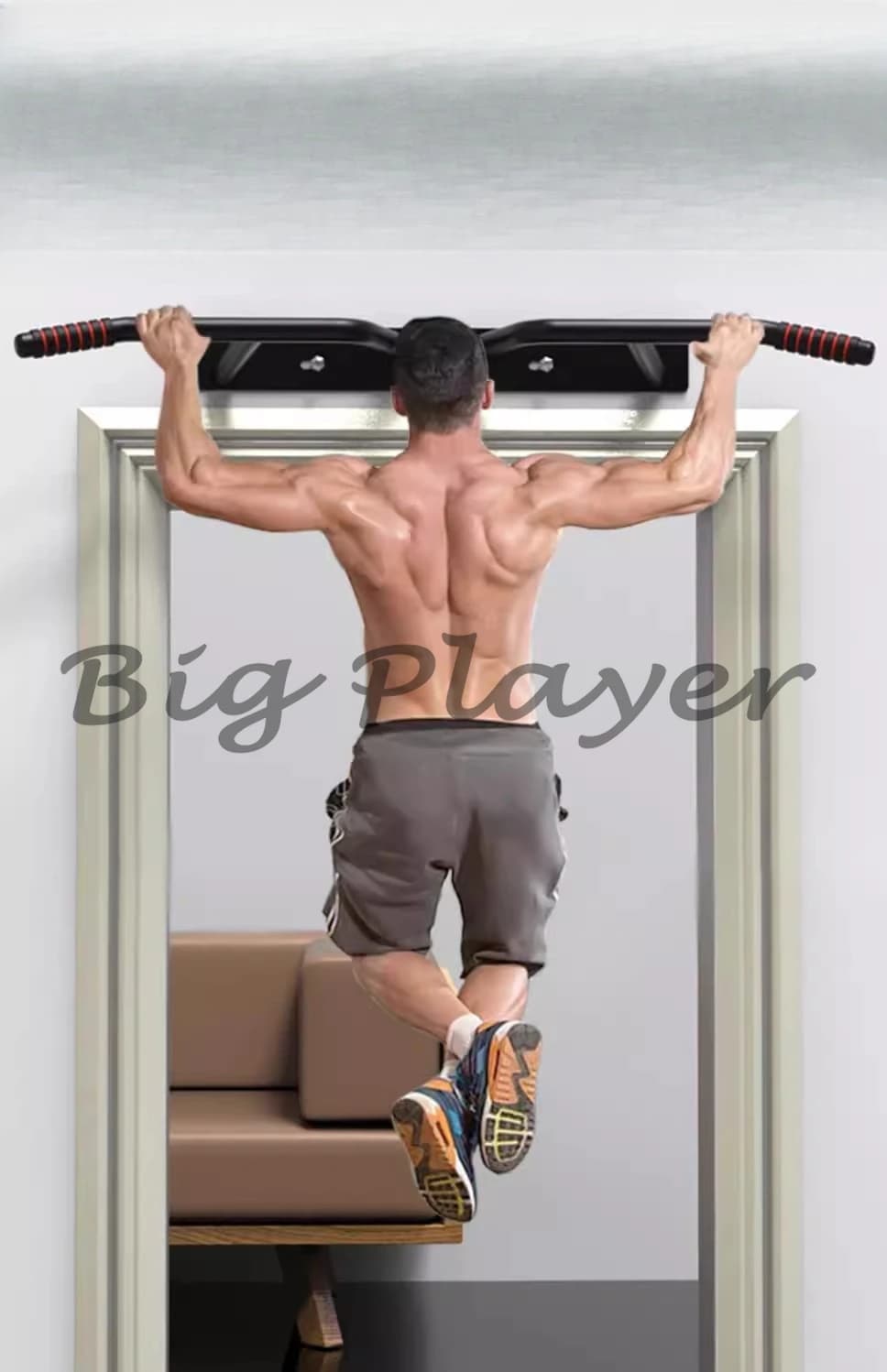 Barra orizzontale Attrezzatura per il fitness per interni domestici Punzonatura Telaio per appendiabiti da parete Tipo per appendere a parete fisso pull-up