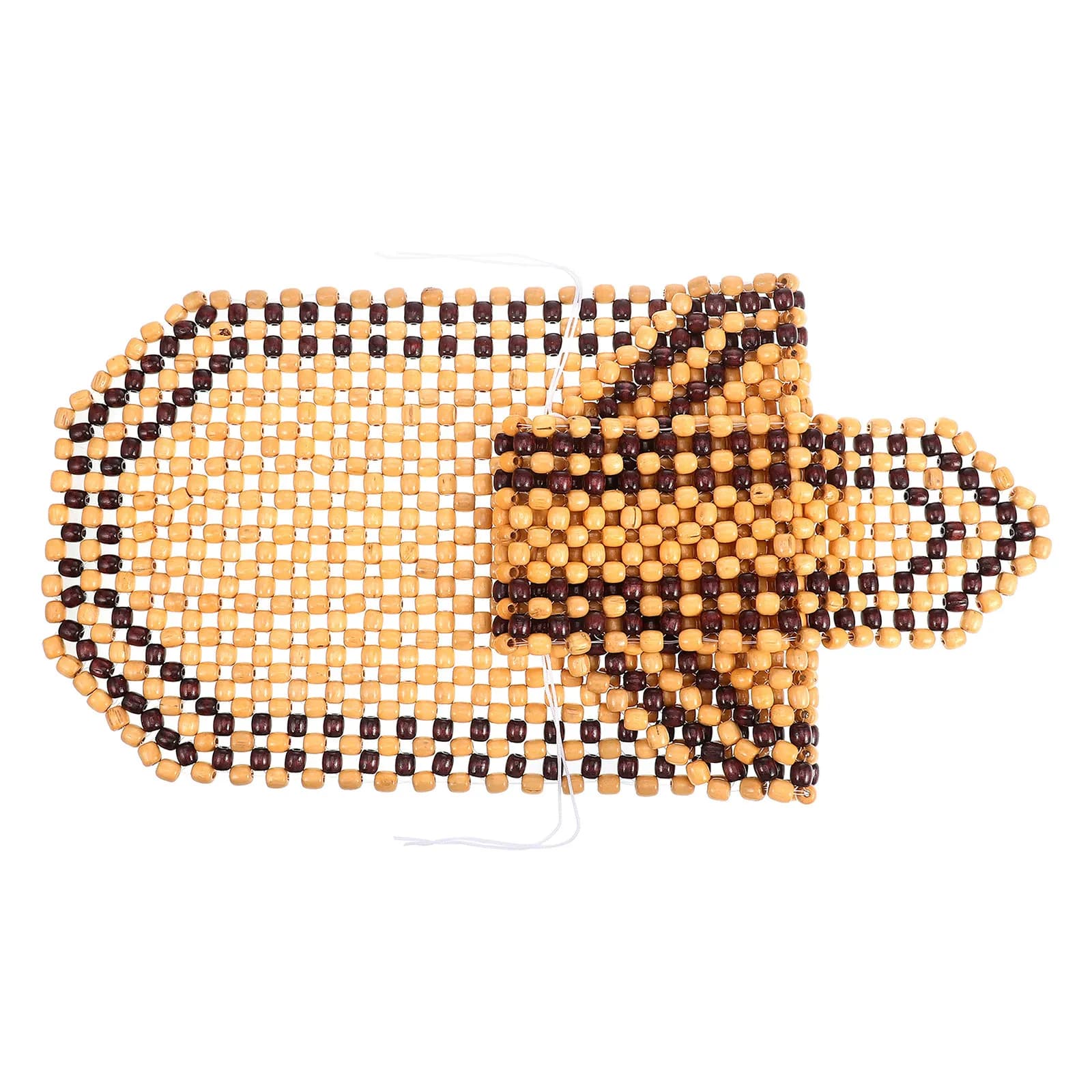 1 Piece Car Seat Bearing in Wood with Beads, Universal Existing Mat, Car Seat Cover Delicate, Car Accessories