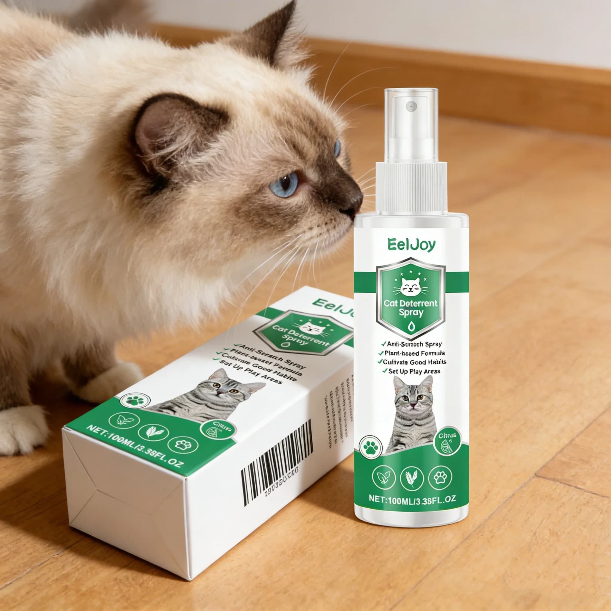 Spray Repellente per Gatti Eeljoy, Profumo Attraente, Protezione per Mobili e Divani, Anti-Morso per Cani, Spray Addestramento