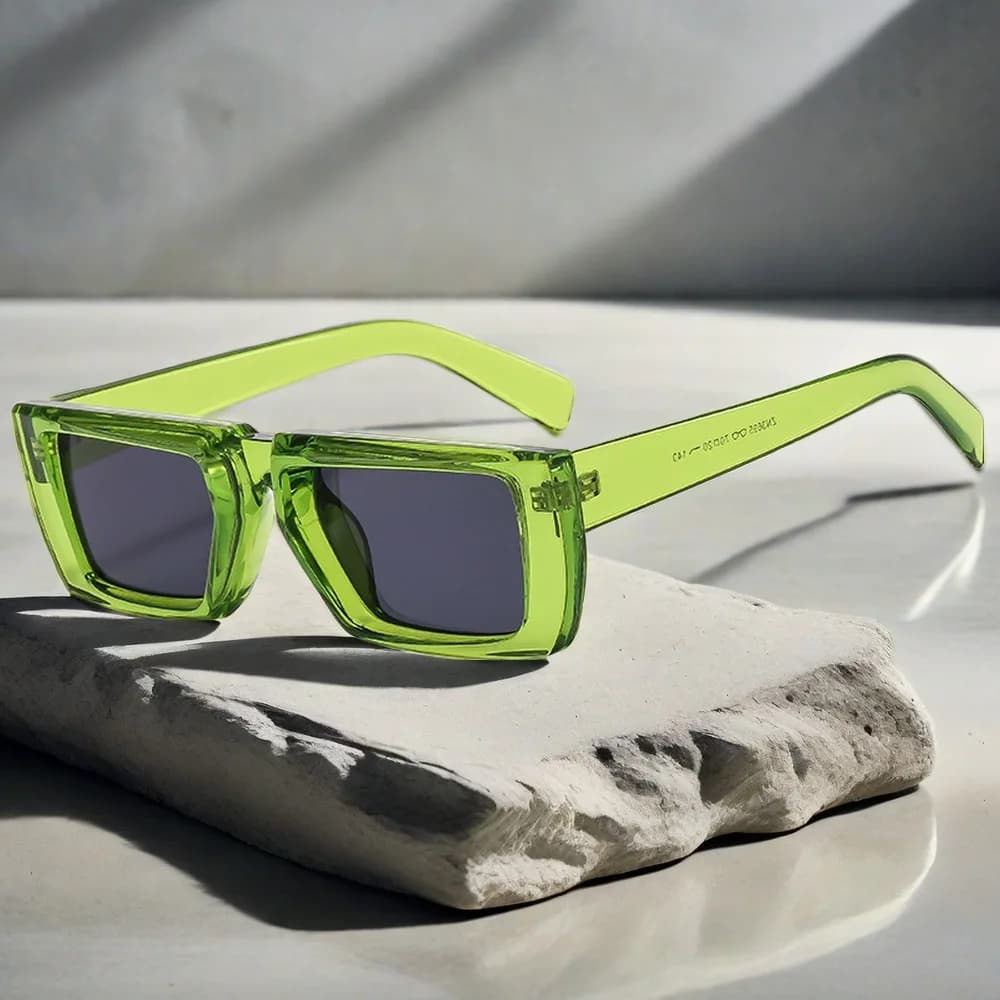Nuovi Occhiali da Sole Rettangolari per Uomo e Donna, Occhiali da Sole Trendy, Occhiali da Sole Quadrati di Marca per Uomo, Occhiali da Sole Femminili con Protezione UV400