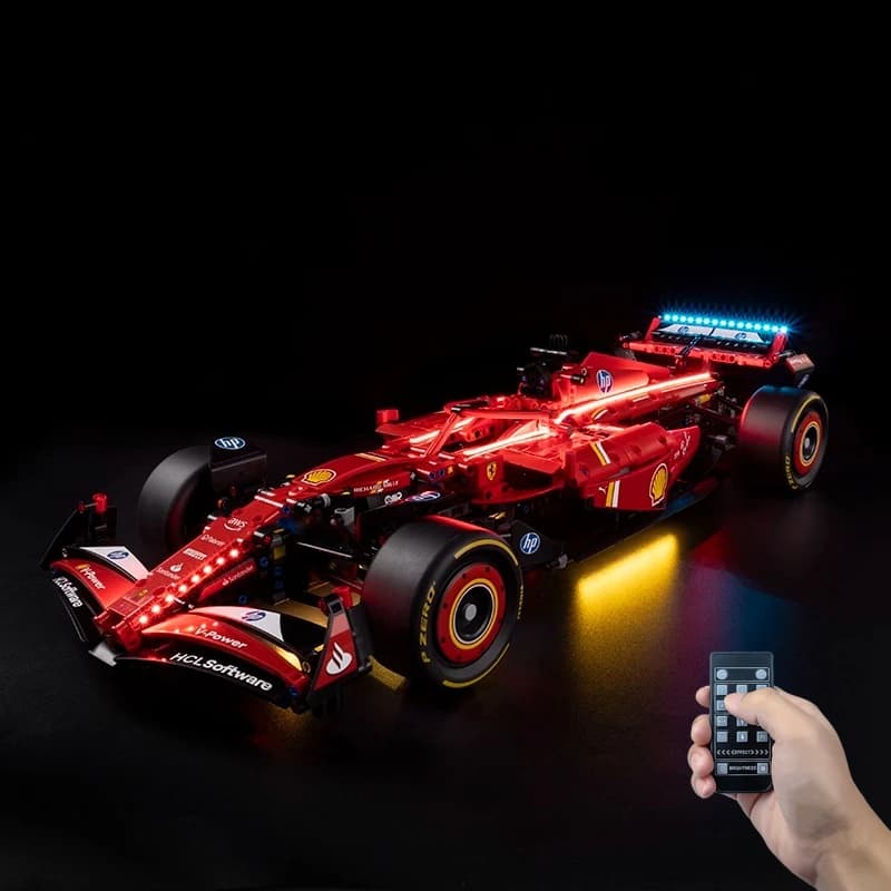 Set di illuminazione a LED adatto per LEGO Technic Ferrari SF-24 F1 Car 42207 Building Blocks (modello di mattoni non incluso)