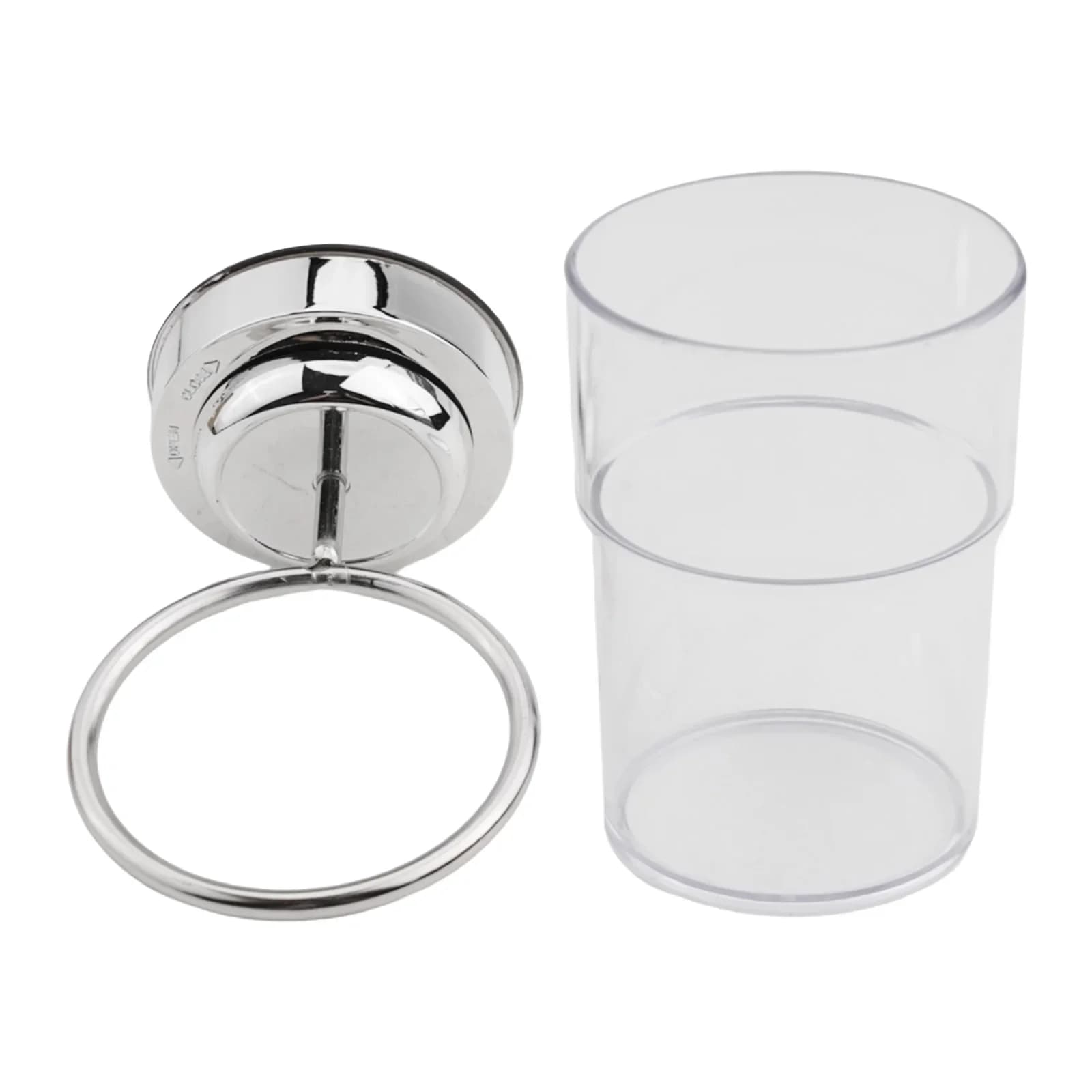 Porta spazzolino Porta ventosa 8 X 15 X 14 cm Bagno Accessori bagno Portabicchieri Plastica Acciaio inossidabile