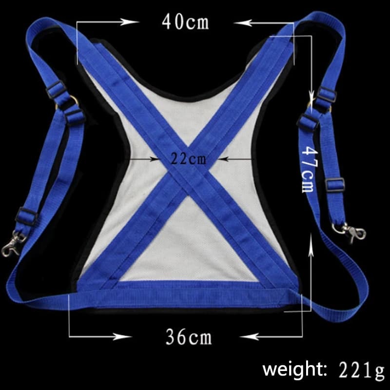 New protective vest for fishing rod life Trolling Jigging Fishing vest Adjustable shoulder harness Fishing tools