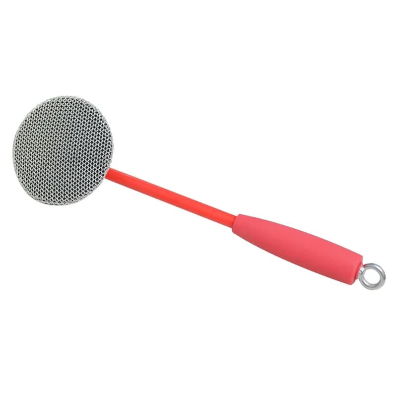 Spazzola per pentole DSA, spazzola per lavaggio pentole, spazzola per la pulizia della cucina con manico lungo, spazzola per pentole domestica con sfera in filo d'acciaio che non lancia fili.