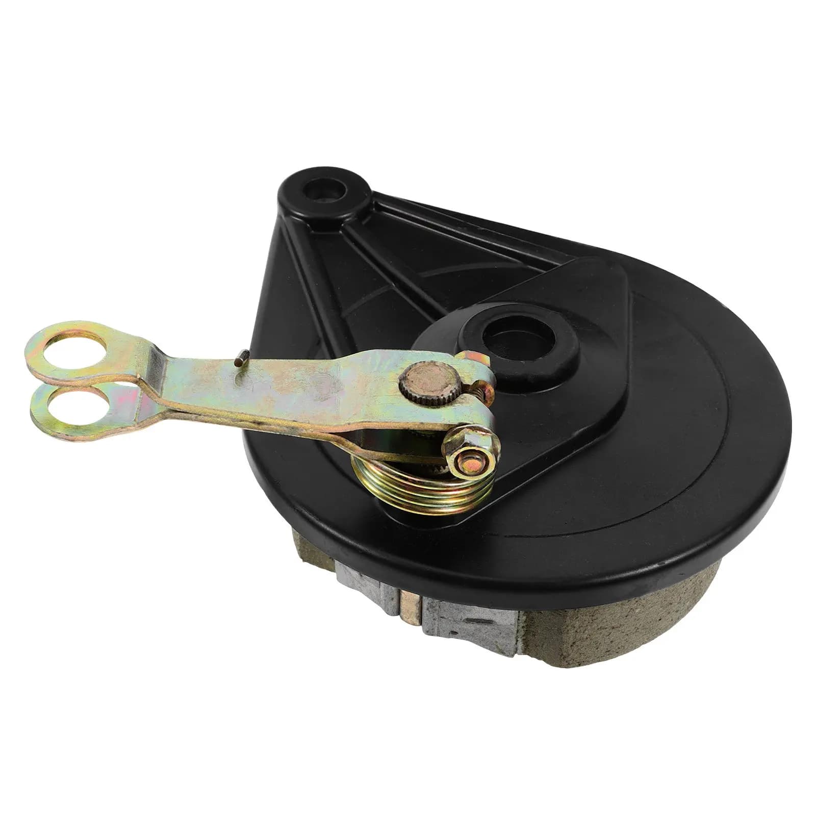 Gruppo Freno a Tamburo Posteriore a 16 Fori per Moto Elettrica e Mini Bici, con Pastiglie Rinforzate Resistenti all'Usura, Kit Accessorio Posteriore