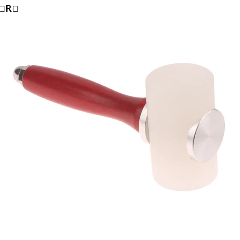 maveraRzis1Pcs Intaglio della pelle Martello artigianale Kit di attrezzi Pelle bovina Punch Taglio Cucito Strumenti fai da te Martello Strumenti punzonatura in pelle obrazWinter2ssura