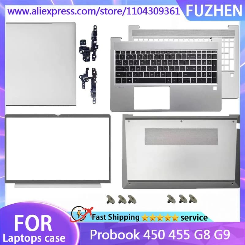 Nuova copertura Per Probook 450 455 G8 G9 LCD Del Computer Portatile Della Copertura Posteriore/Copertura Anteriore/Palm Pad Tastiera/Copertura Inferiore/Cerniera