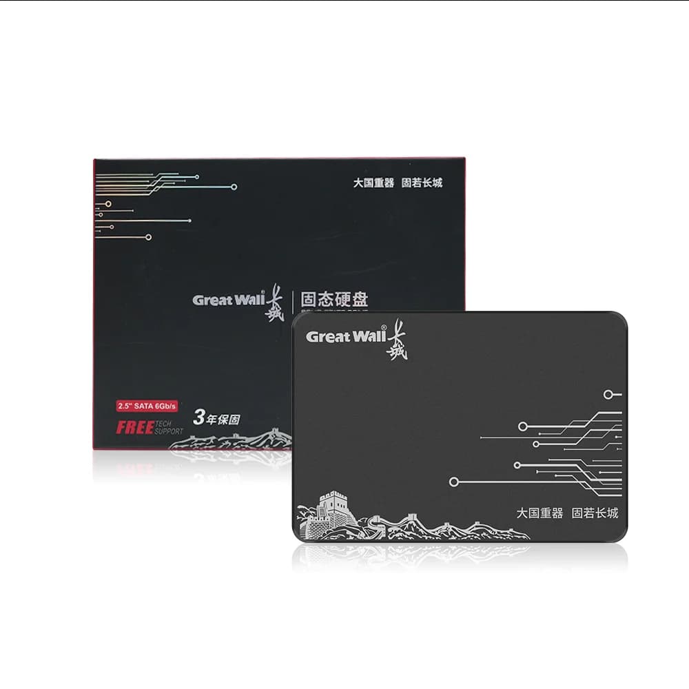 Unità SSD Interna 2.5 Pollici, Disco Rigido 120GB 240GB 1TB 512GB 128GB 256GB HD SATA 4TB, Disco Rigido Interno SSD per Laptop PC Great Wall