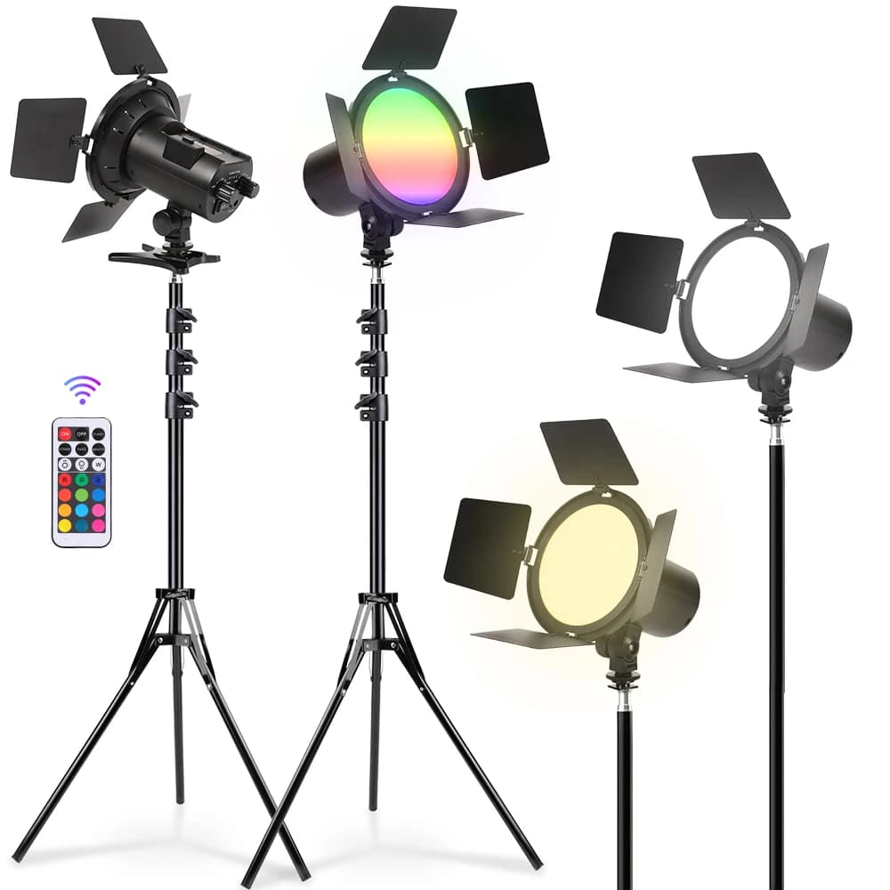 Lampada da video a LED RGB Fotografia Selfie Dimmerabile 3200-5600K Luce per fotocamera Luce per flusso live Lampada di riempimento Lampada da studio fotografico