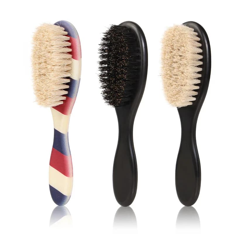 Men's Beard Shaping Combing Hair Sweeping Broken Hair Cleaning Brush Bristles Beard Cleaning Brush Grooming Tool Kit Care