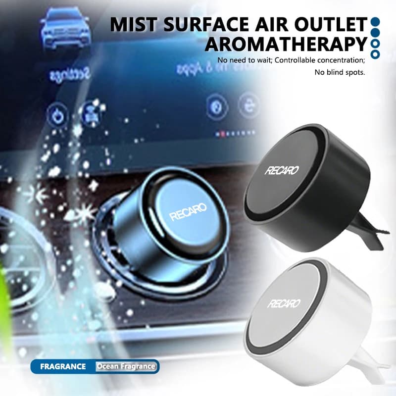 Car Air Outlet Circular Aroma Diffuser Aromatherapy Perfume For Recaro