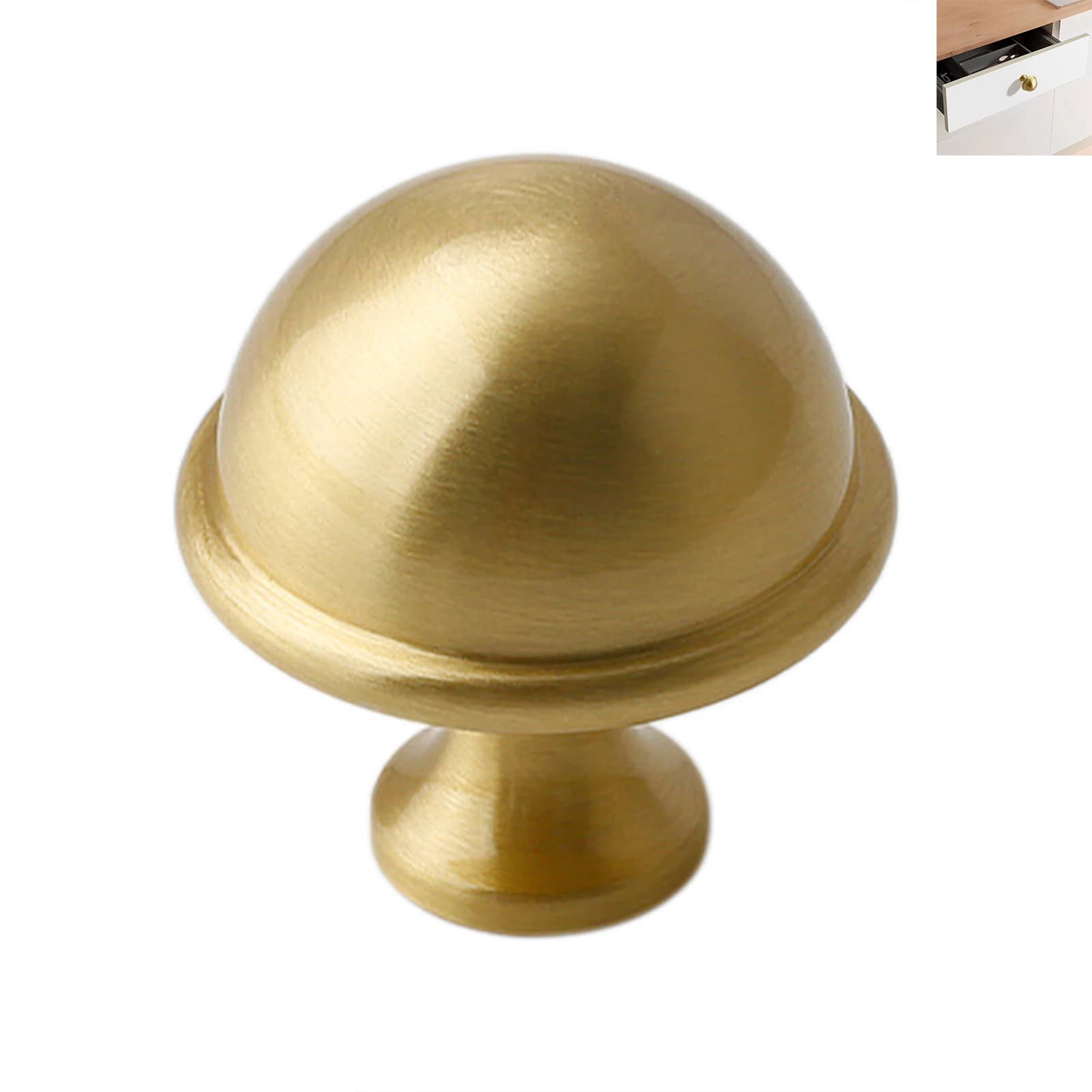 Maniglie Decorative in Ottone per Mobili da Cucina, Pomelli per Armadietti con Viti, Adatti per Porte, Armadi, Cassetti e Cantinette