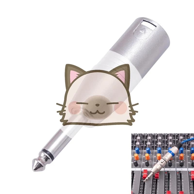 New 1/4 Pollice TRS Adapter in XLR Zinc Alloy, 6,5mm TRS Male to XLR 3 Pin Female and Male Balanced Audio Connector