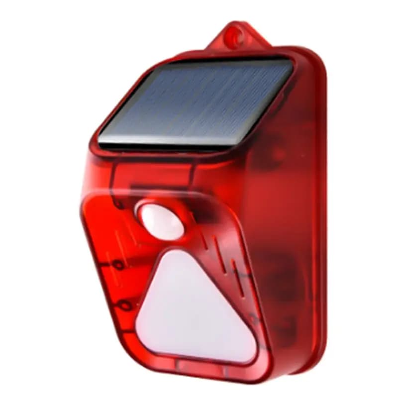 ABLA-Solar Powered Alarm Light Motion Sensor Detector Solar Wall Light Infrared Alarm
