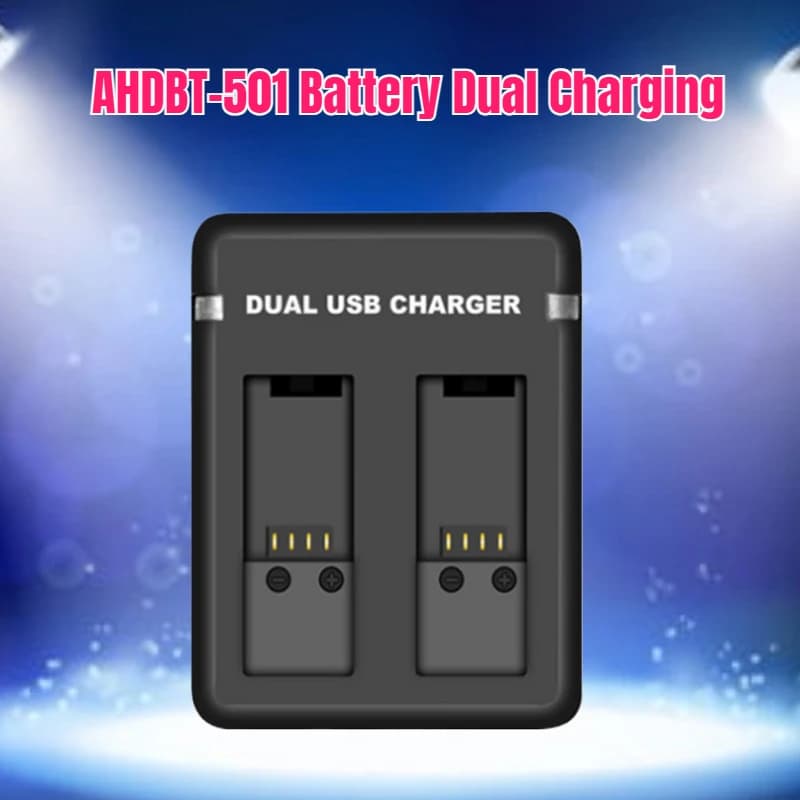 Suitable for GOPRO Hero 5 AHDBT-501 Dual Rechargeable Battery Accessories Gopro8 Camera 801