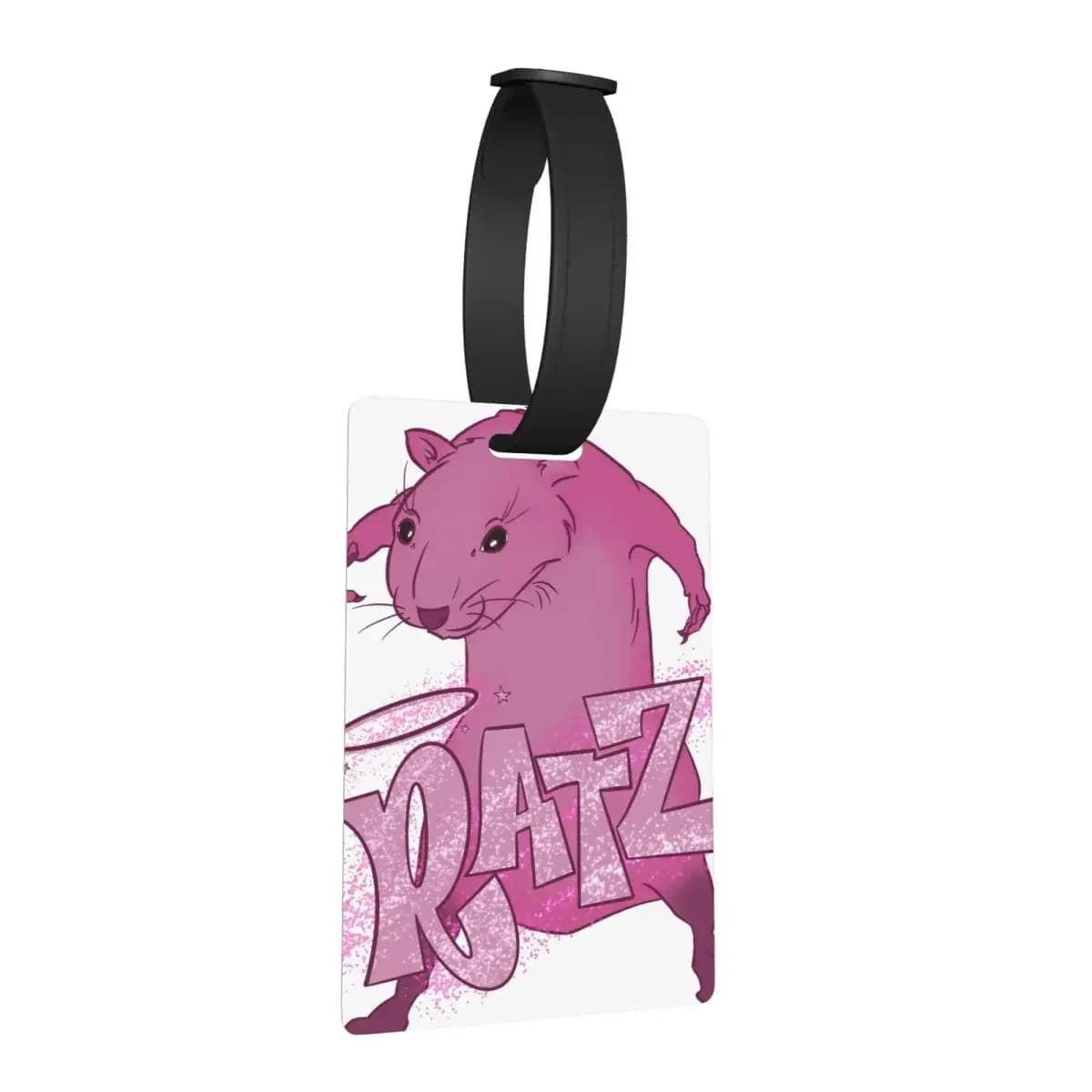 RATZs PINK MOUSE Merch Etichette per bagagli Accessori per valigie Viaggi Carino Bagagli Etichetta d'imbarco Porta etichette ID Nome Indirizzo