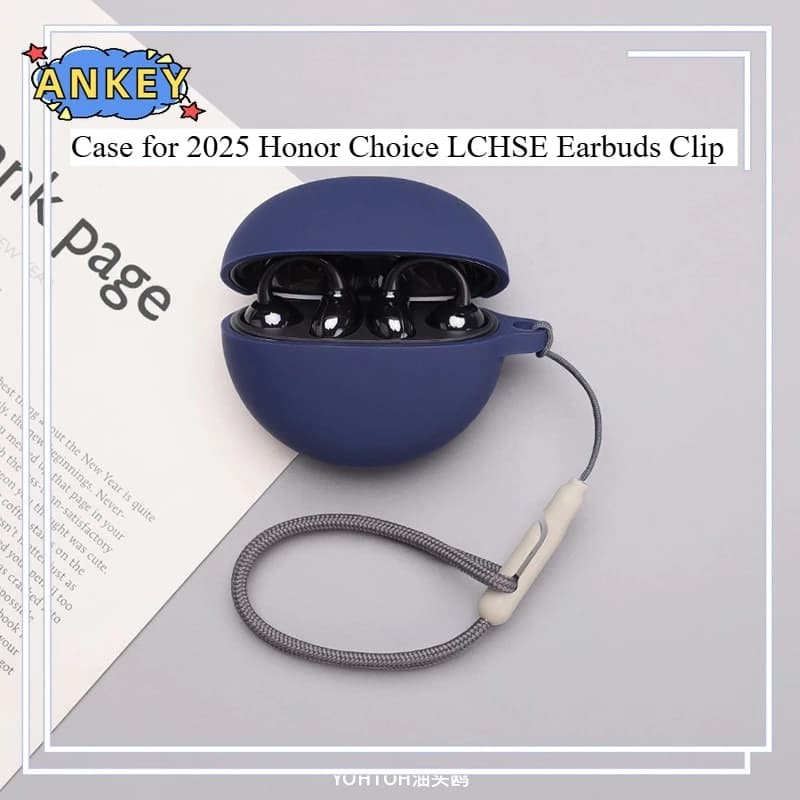 for 2025 Honor Choice LCHSE Earbuds Clip Case Protective Cover Anti-fall Soft Silicone Wireless Bluetooth Earbuds Carrying