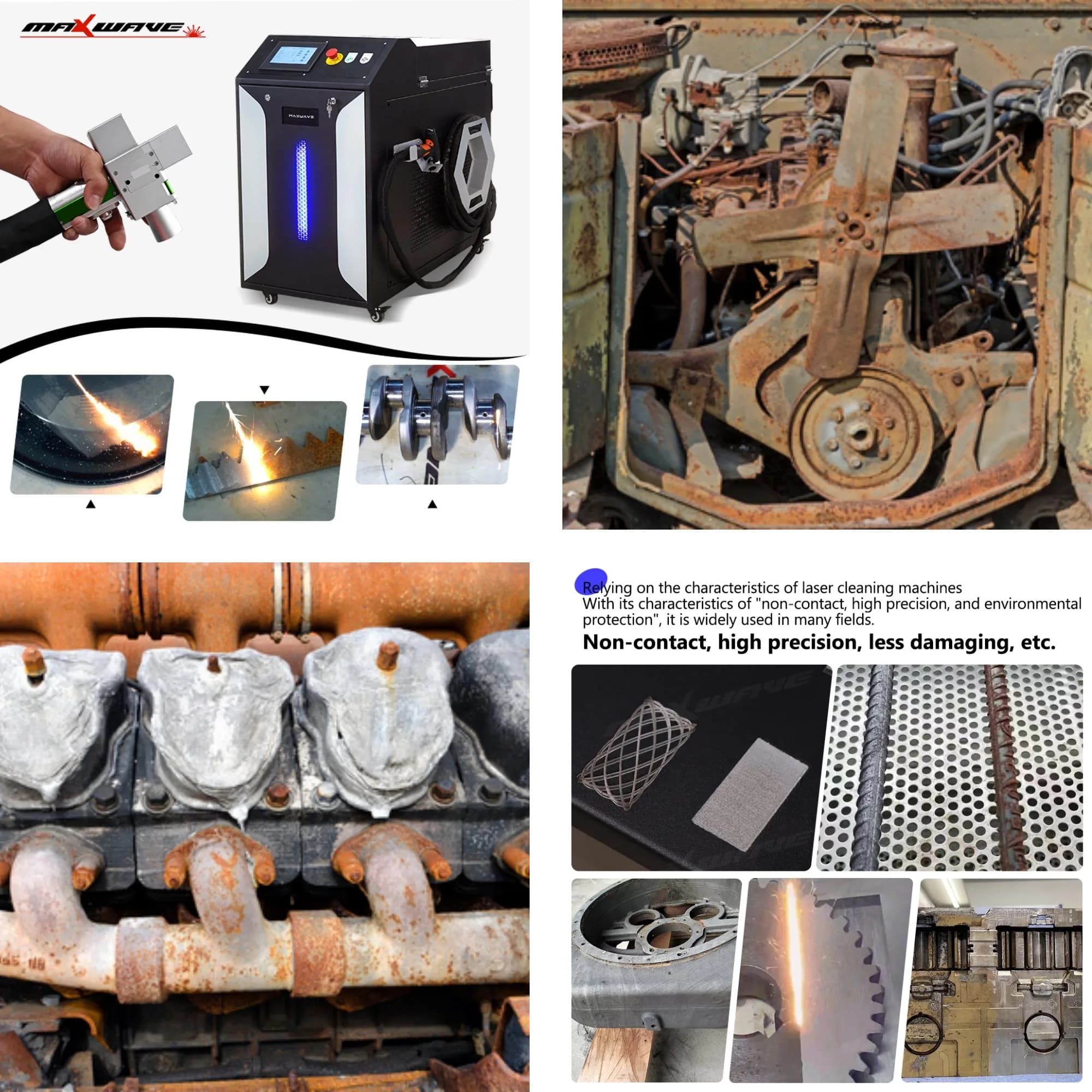 Laser cleaning machine rust removal laser welders Pulse Laser Cleaning Machine Removal Paint Oil Laser Cleaning Machine
