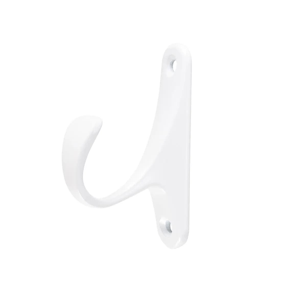 Decorative hook for curtains, wall mounting hook for window, white 72 mm x 15 mm x 43 mm