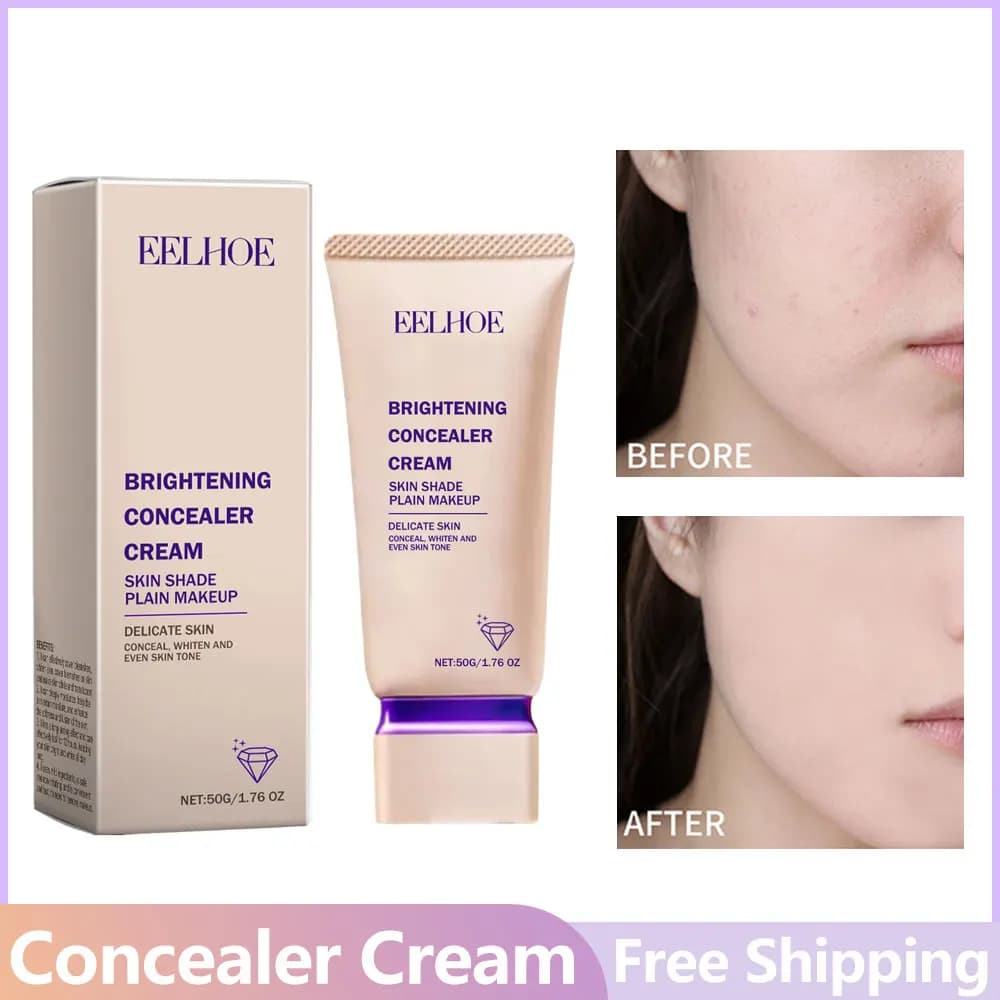 EELHOE Foundation Liquid Concealer Full Cover Skin Sleaching Oil Control For Face High Cover Waterproof Makeup