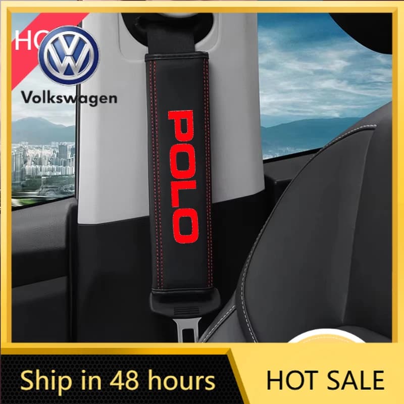 Copri Cintura di Sicurezza in Pelle per Golf 3 4 MK3 MK4 2026, 2 Pezzi, Protezioni per Spalle per Volkswagen VW Polo Gol