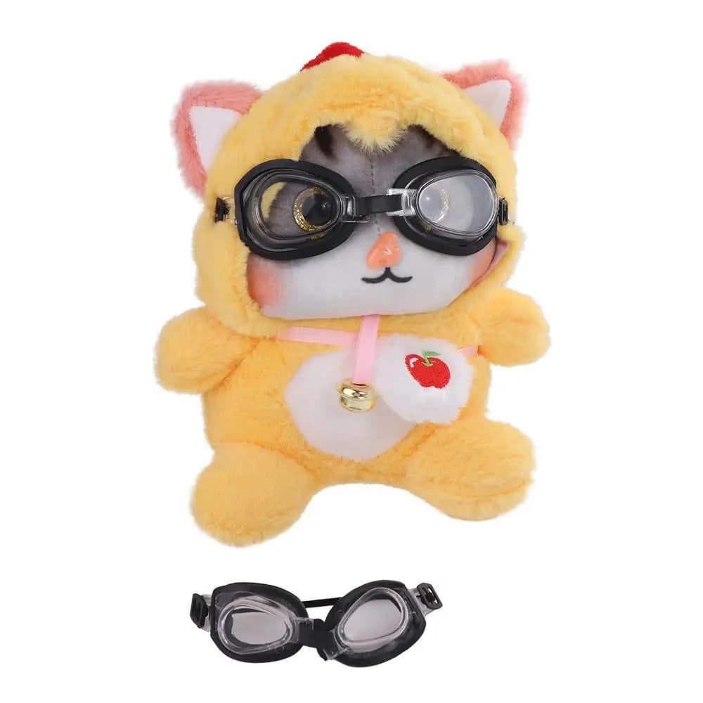 Small Diving Glasses Doll Home Punches Swimming Glasses Miniature Glasses Playground Accessories Cotton