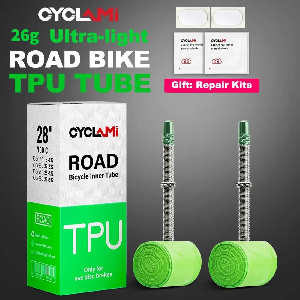 2 pcs ultralight 26 grams material TPU air chamber for bike 700C 18 25 28C road bicycle pneumatic valve French Super light cycling