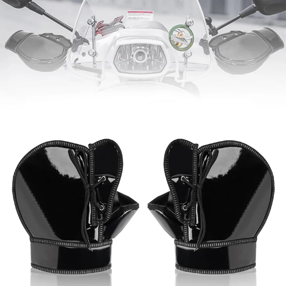 Guanti Antivento per Manubrio Moto, Scaldamani Invernali per Bici, Manicotti per Manubrio per ATV, Scooter e Motoslitte